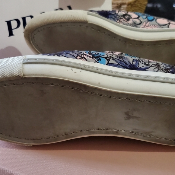 Miu Miu Prada Toe Cap Flowe Shoes Slip On size 6 - Picture 5 of 7